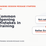Common Opening Mistakes in Training Session Messages