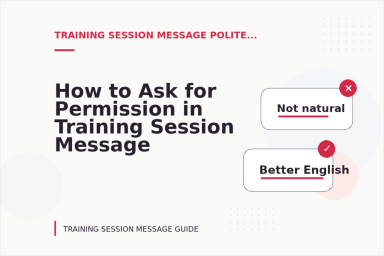 How to Ask for Permission in Training Session Message English How to Ask for Permission in Training Session Message English