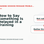 How to Say Something Is Delayed in a Training Session Message