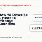 How to Describe a Mistake Without Sounding Rude in Training Session Message English