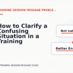 How to Clarify a Confusing Situation in a Training Session Message