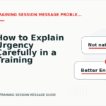 How to Explain Urgency Carefully in a Training Session Message