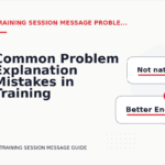 Common Problem Explanation Mistakes in Training Session Message English