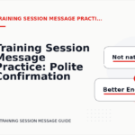 Training Session Message Practice: Polite Confirmation Examples