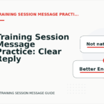 Training Session Message Practice: Clear Reply Patterns