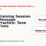 Training Session Message Practice: Tone Fixes for Real Situations
