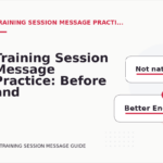 Training Session Message Practice: Before and After Corrections